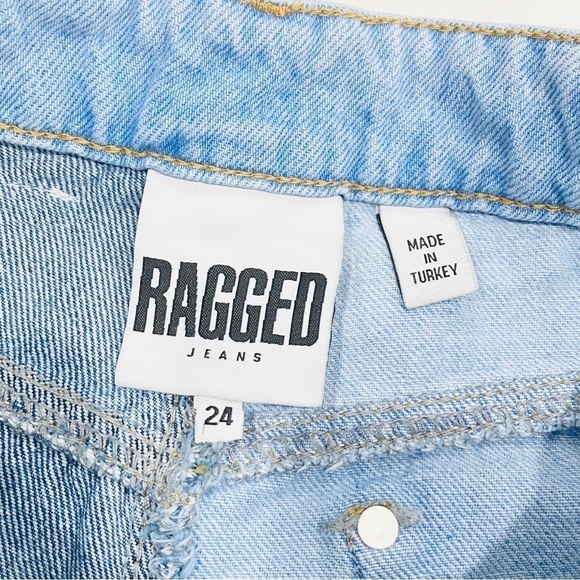 Ragged Priest Quarter Panel Indigo Blue Mom Jeans - Picture 2 of 6